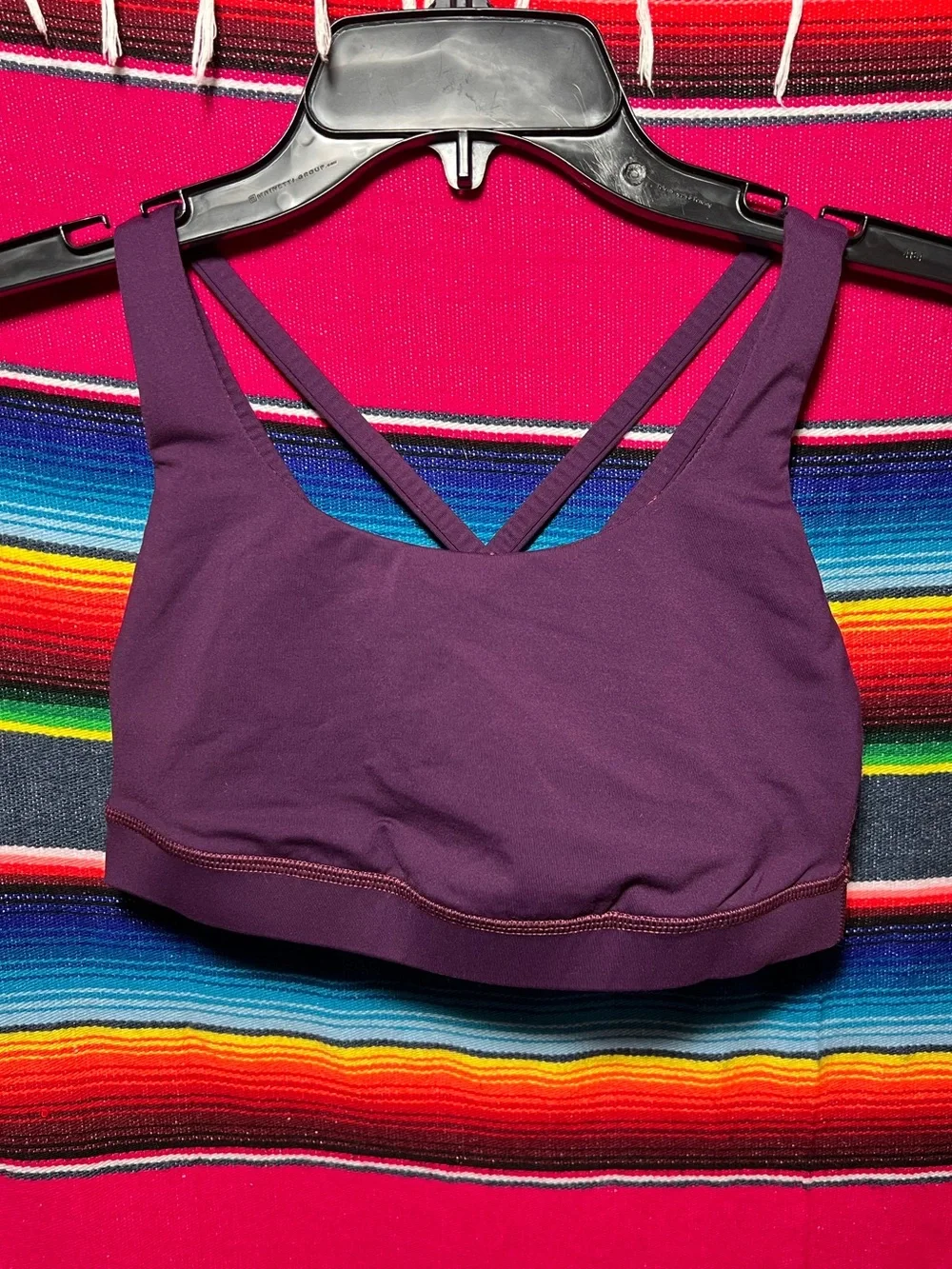 Lululemon Energy Bra Darkest Magenta Size 6